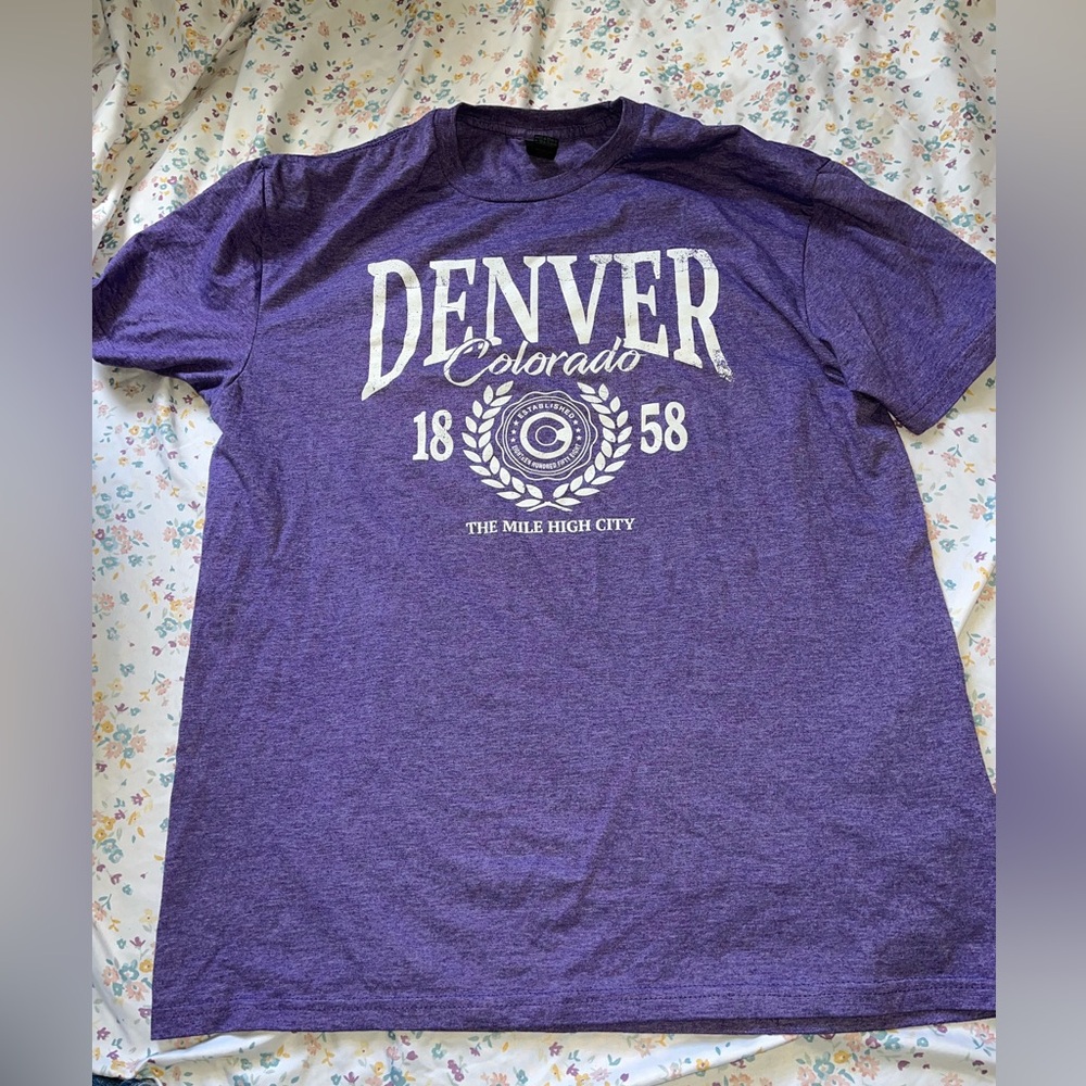 Gildan Purple Denver Graphic Tee